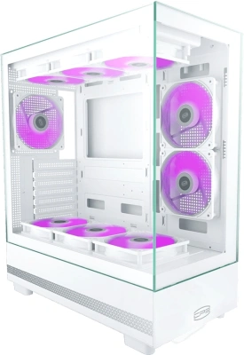 Корпус PcCooler C3Q500 белый без БП ATX 9x120mm 2x140mm 1xUSB3.0 1xUSB3.1 audio bott PSU