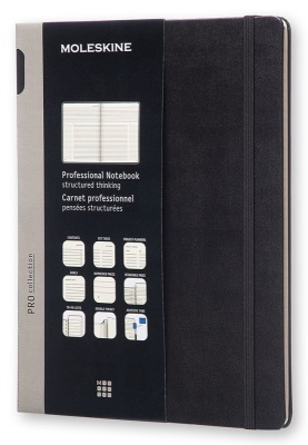 Блокнот Moleskine PROFESSIONAL PROPFNTB4HBK XLarge 190х250мм 192стр. твердая обложка черный