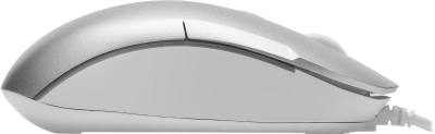 Мышь A4Tech Fstyler FM26S серебристый/белый оптическая 1600dpi silent USB для ноутбука 4but (FM26S USB (ICY WHITE))