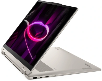 Ноутбук Lenovo Yoga 7 16AGP11 Ryzen AI 5 435 16Gb SSD512Gb AMD Radeon 840M 16" OLED Touch WUXGA (1920x1200) Windows 11 Home beige WiFi BT Cam (83TF003NRK)