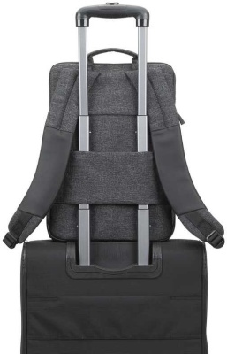 Рюкзак для ноутбука 15.6" Riva 8861 черный полиуретан/полиэстер (8861 BLACK)