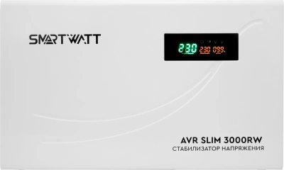 Стабилизатор напряжения Smartwatt AVR Slim 3000RW 3000ВА белый