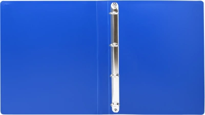 Папка на 4-х кольцах Silwerhof SE-0420/4RBLU A4 пластик 0.5мм синий