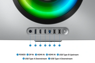 Монитор Samsung 34" Odyssey OLED G8 S34DG852SIXCI серебристый OLED LED 21:9 M/M полуматовая HAS 1000000:1 250cd 178гр/178гр 3440x1440 175Hz G-Sync FreeSync Premium Pro DP Ultra WQHD USB 7.5кг