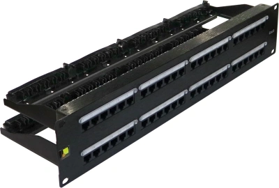 Патч-панель Lanmaster LAN-PPN48U6 19" 2U 48xRJ45 кат.6 UTP