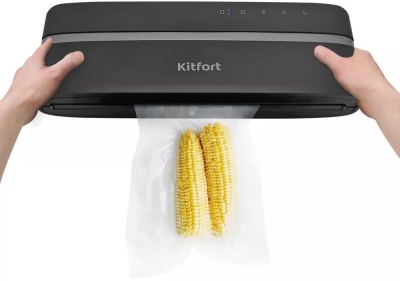 Вакуумный упаковщик Kitfort КТ-1526 110Вт 0.6Бар шир.пак.:27см черный