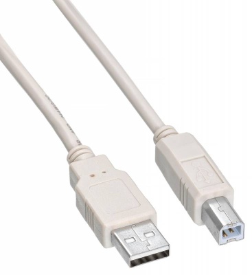 Кабель Buro USB A(m) USB B(m) 1.8м (USB2.0-AM/BM-1.8M-MG) феррит.кольца серый