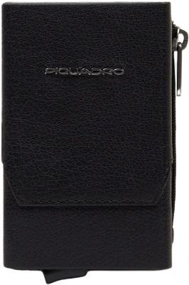 Чехол для кредитных карт Piquadro Solm PP5585S141R/N черный натур.кожа/алюм.