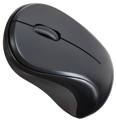 Мышь Оклик 605SW черный оптическая 1200dpi беспров. USB для ноутбука 3but (384108)