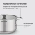 Кастрюля Rondell Modern RDS-1748 4.8л. d=24см (с крышкой) стальной Кастрюля Rondell Modern RDS-1748 4.8л. d=24см (с крышкой) стальной