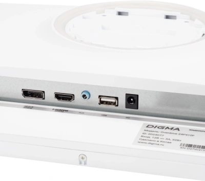 Монитор Digma 23.8" Overdrive 24P410F белый IPS LED 1ms 16:9 HDMI матовая 300cd 178гр/178гр 1920x1080 200Hz G-Sync FreeSync DP FHD USB 3.7кг