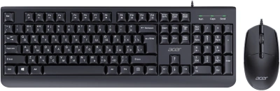 Клавиатура + мышь Acer OCC400 клав:черный мышь:черный USB (ZL.ACCCC.015)