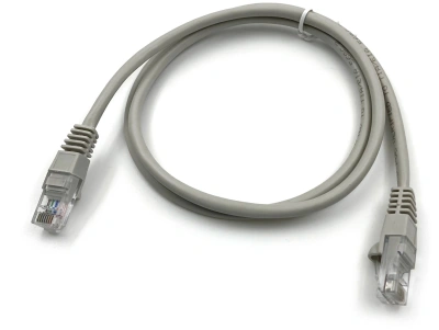 Патч-корд Buro UTP-5E-1M-G-LSZH UTP cat.5E 1м серый RJ-45 (m)-RJ-45 (m)