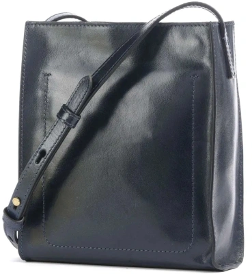 Сумка кросс-боди женская The Bridge Mirra 04160501/YH темно-синяя натур.кожа