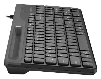 Клавиатура A4Tech FK25 черный/серый USB slim (FK25 BLACK) кабель 1.5м