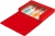 Папка-короб на резинке Бюрократ -BA40/07RED пластик 0.7мм корешок 40мм A4 красный