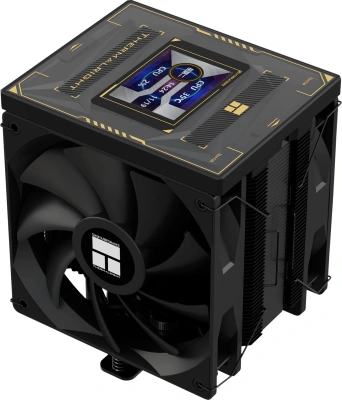 Устройство охлаждения(кулер) Thermalright Burst Assassin Vision 120 Soc-AM5/AM4/1200/1700/1851 черный 4-pin 25.6dB Al+Cu LCD Ret (BA120-VISION-BL)