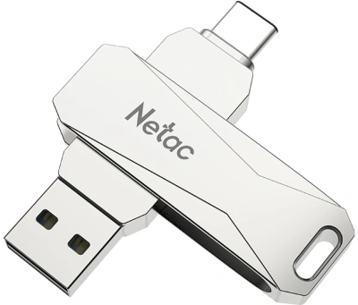 Флеш Диск Netac 64GB U782C NT03U782C-064G-32PN USB3.0 серебристый