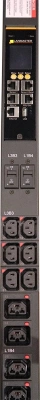 Блок распределения питания Lanmaster LAN-PDUVG332C-36L12Z-03BK верт.размещ. 36xC13 12xC39 с мониторингом 3x32A IEC 309 3м