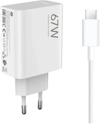 Сетевое зар./устр. Xiaomi BHR9465EU 67W 6A (PD) USB Type-C универсальное белый