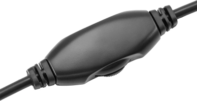 Наушники с микрофоном Оклик HS-L335G черный 2.2м мониторные USB оголовье (1972582)