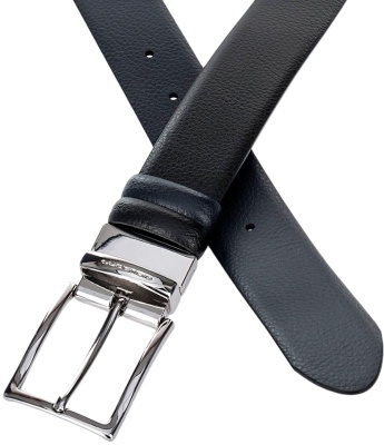 Ремень мужской Piquadro Modus CU4209MO/NBLU 125х3.5см черный/темно-синий натур.кожа