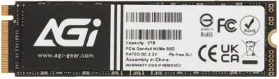 Накопитель SSD AGi PCIe 4.0 x4 2TB AGI2T0G44AI828 AI828 M.2 2280