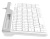 Клавиатура A4Tech FK25 белый/серый USB slim (FK25 WHITE) кабель 1.5м