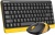 Клавиатура + мышь A4Tech Fstyler FG1110 клав:черный/желтый мышь:черный/желтый USB беспроводная Multimedia (FG1110 BUMBLEBEE) Клавиатура + мышь A4Tech Fstyler FG1110 клав:черный/желтый мышь:черный/желтый USB беспроводная Multimedia (FG1110 BUMBLEBEE)