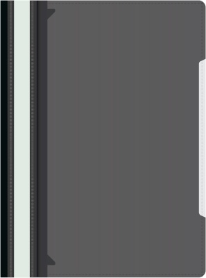 Папка-скоросшиватель Бюрократ -PS-K20BLCK A4 прозрач.верх.лист карм.на лиц.стор. пластик черный 0.12/0.16