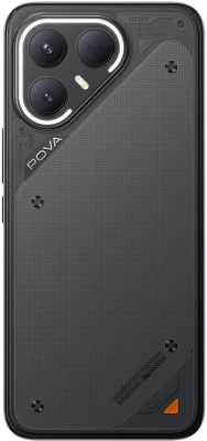 Смартфон Tecno Pova 7 Pro 5G 256Gb 12Gb черный моноблок 3G 4G 2Sim 6.78" 1224x2720 Android 15 64Mpix 802.11 a/b/g/n/ac/ax NFC GPS GSM900/1800 Protect