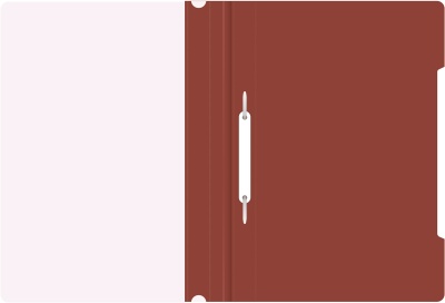 Папка-скоросшиватель Бюрократ -PS20BROWN A4 прозрач.верх.лист пластик коричневый 0.12/0.16