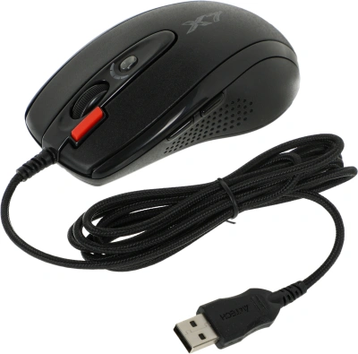 Мышь A4Tech XL-750BK черный лазерная 3600dpi USB 6but (XL-750BK USB)