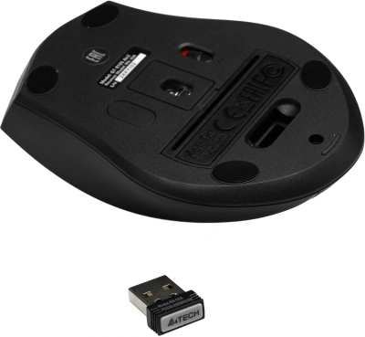 Мышь A4Tech G7-810S Air2 черный оптическая 2000dpi silent беспров. USB для ноутбука 7but