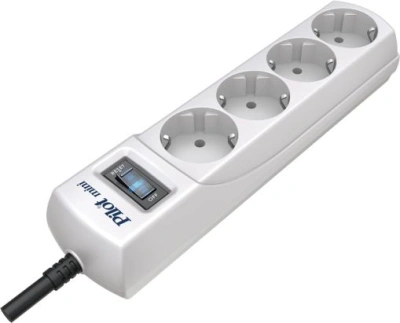 Сетевой фильтр Pilot mini 5м (4 розетки) белый (коробка)