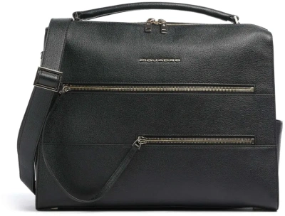 Деловая сумка Piquadro Patricia CA6774W140/N с отделением для ноутбука 14" черная натур.кожа