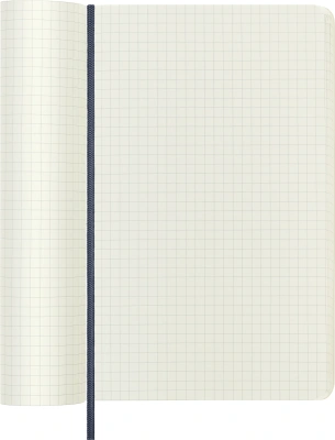 Блокнот Moleskine CLASSIC SOFT QP617B20 Large 130х210мм 192стр. клетка мягкая обложка синий сапфир