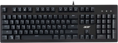 Клавиатура Acer OKW127 механическая черный USB Multimedia for gamer LED (ZL.KBDEE.00H) кабель 1.8м
