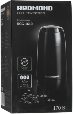 Кофемолка Red Solution RCG-1610 220Вт сист.помол.:ротац.нож вместим.:50гр черный