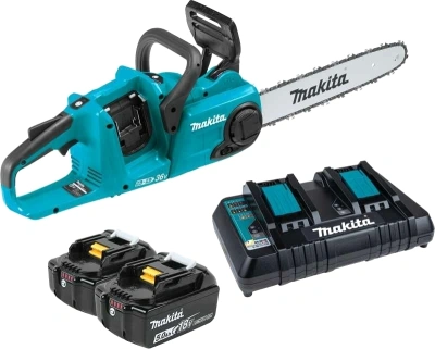 Цепная пила Makita DUC353CT2 аккум. 1100Вт дл.шины:14" (35cm) 2аккум. 5Ач ЗУ