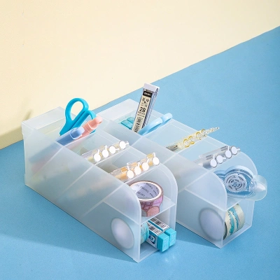 Подставка Deli 8932 5отд. сборный для письменных принадлежностей 205x59x92.5мм прозрачный полипропилен