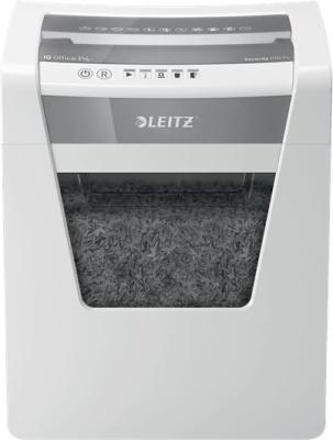 Шредер Leitz IQ Office (секр.P-4) фрагменты 15лист. 23лтр. скрепки скобы