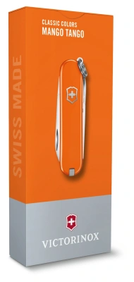 Нож перочинный Victorinox Classic SD Mango Tango (0.6223.83G) 58мм 7функц. подар.коробка