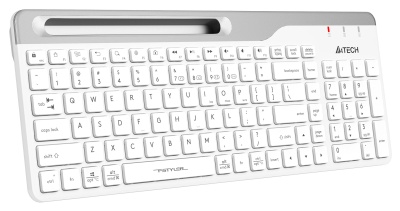Клавиатура A4Tech FBK25 белый/серый USB беспроводная BT/Radio slim Multimedia (FBK25 WHITE)