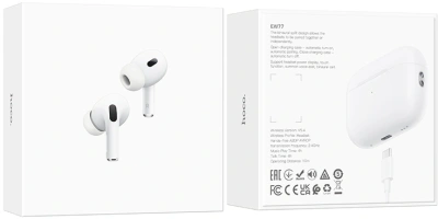 Гарнитура внутриканальные Hoco EW77 белый беспроводные bluetooth в ушной раковине (31792)