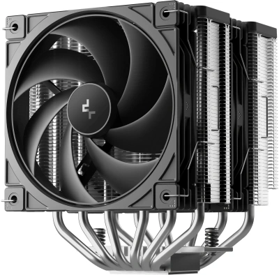 Устройство охлаждения(кулер) Deepcool AG620 G2 Soc-AM5/AM4/1200/1700/1851 серебристый/черный 4-pin 23.08-29.22dB Al+Cu 260W 1036gr Ret (R-AG620-BKNPMG2-G)