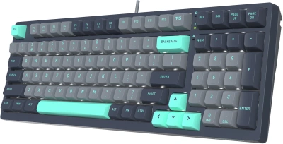 Клавиатура A4Tech FS300 механическая черный/серый USB for gamer LED (FS300 PANDA ROCK) кабель 1.8м