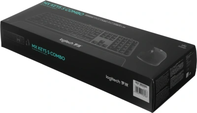 Клавиатура + мышь Logitech MX Keys S Combo клав:графитовый/черный мышь:графитовый USB беспроводная Bluetooth/Радио LED (920-011619)