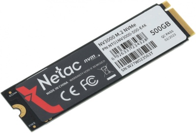 Накопитель SSD Netac PCIe 3.0 x4 500GB NT01NV3000-500-E4X NV3000 M.2 2280