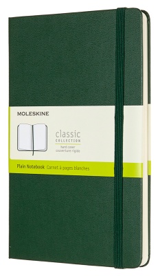 Блокнот Moleskine CLASSIC QP062K15 Large 130х210мм 240стр. нелинованный твердая обложка зеленый